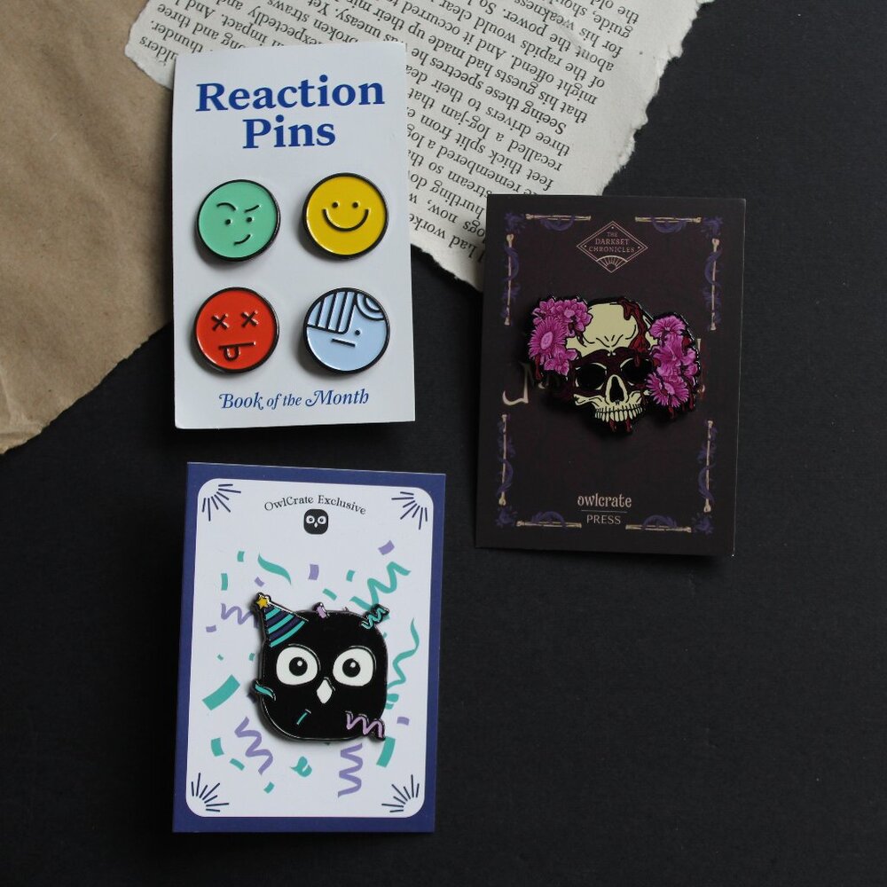 Bookish Pins | OwlCrate, Book of the Month